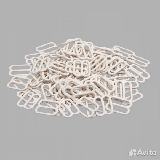 C571 молочный Рамка-регулятор 12мм металл/эмаль, цветной (C571 молочный), 100 шт