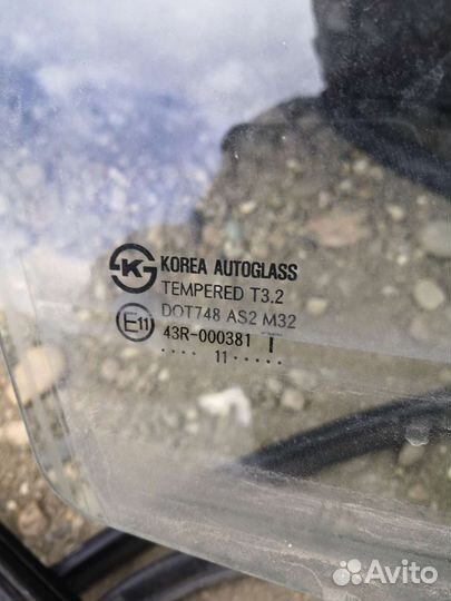 Переднее правое стекло Hyundai Solaris 1