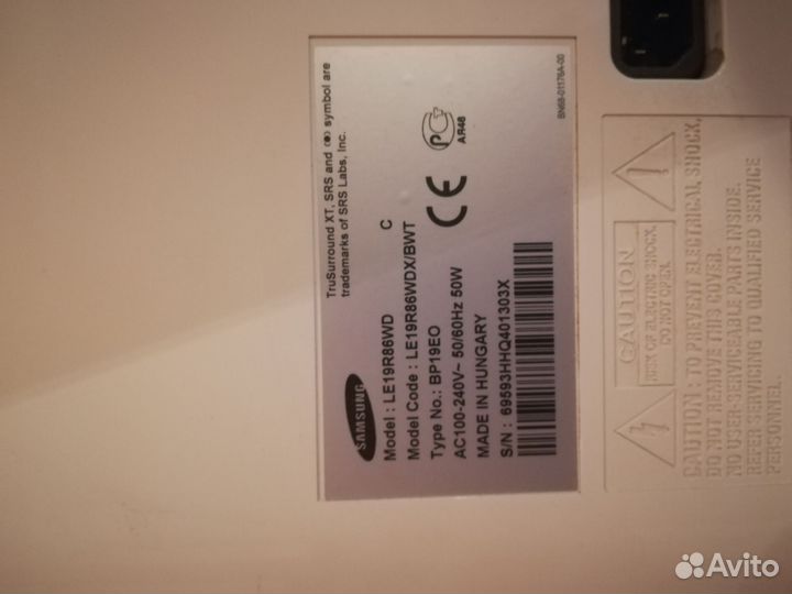 Монитор Телевизор Samsung LE19R86WDX