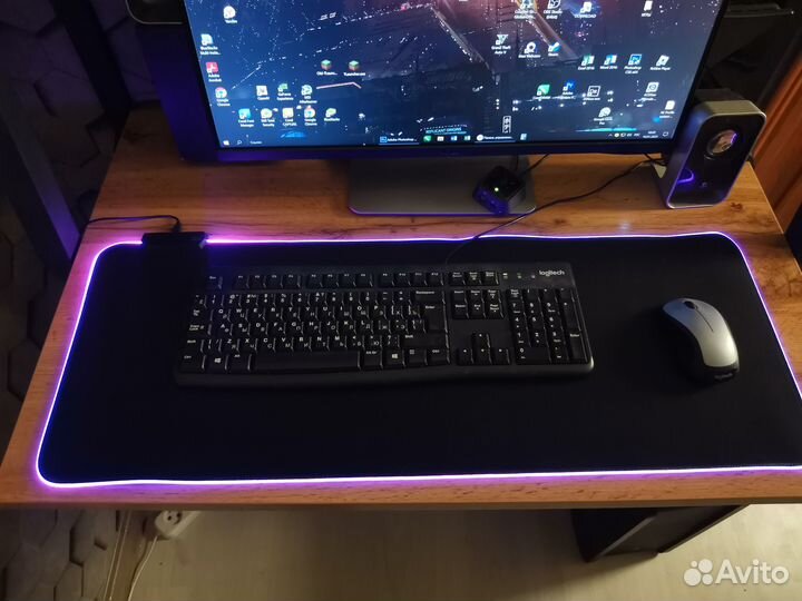 Игровой коврик для мыши с подсветкой