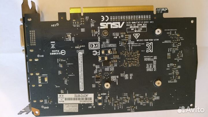 Видеокарта asus GTX 1050TI 4 Гига