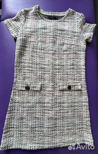 Платье твидовое s