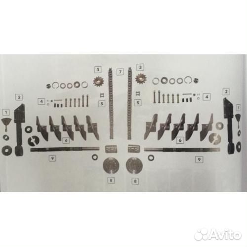 Сервисный набор распределительных шнеков Vogele