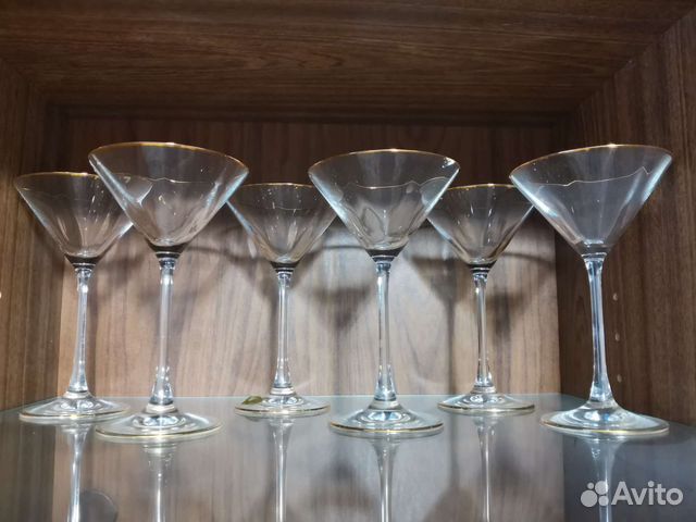 Бокалы для мартини новые 6шт