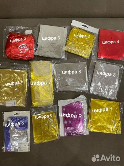 Фольгированные шары фигуры и цифры