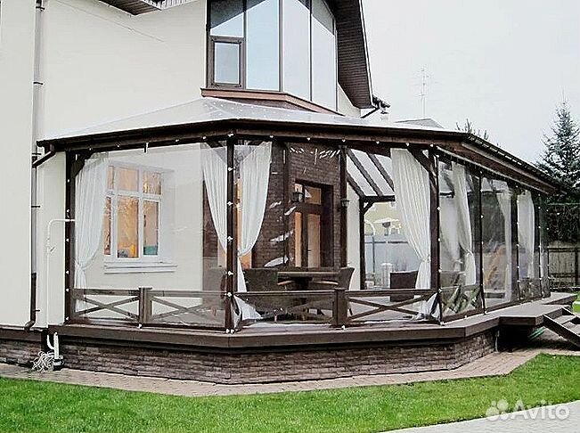 Мягкие окна для беседки
