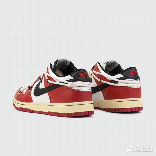 Кроссовки Nike Dunk Low x Off-White Red / Black