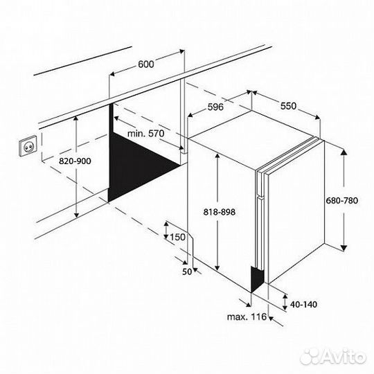 Посудомоечная машина встраиваемая полноразмерная zanussi zdt 311