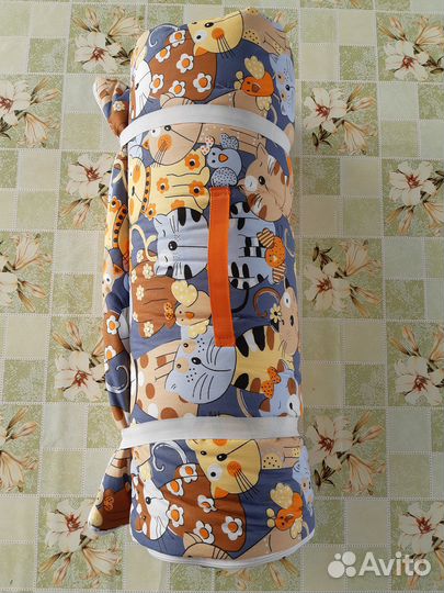 Продаётся спальный мешок подростковый с подушкой