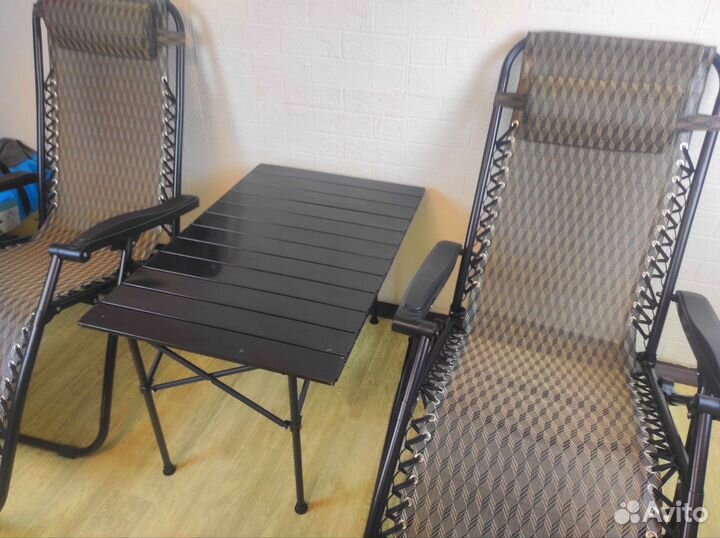 Шезлонг кресло туристическое складное