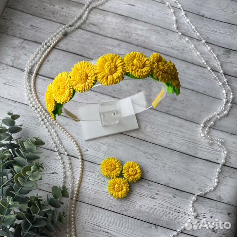 Ободок одуванчики венок одуванчики