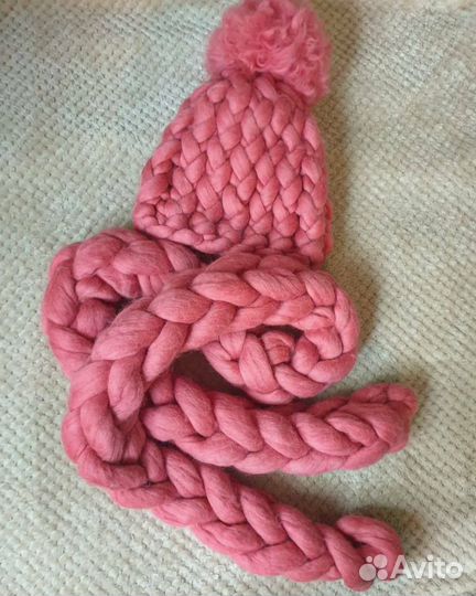 Шапки, шарфы, снуды из шерсти мериноса