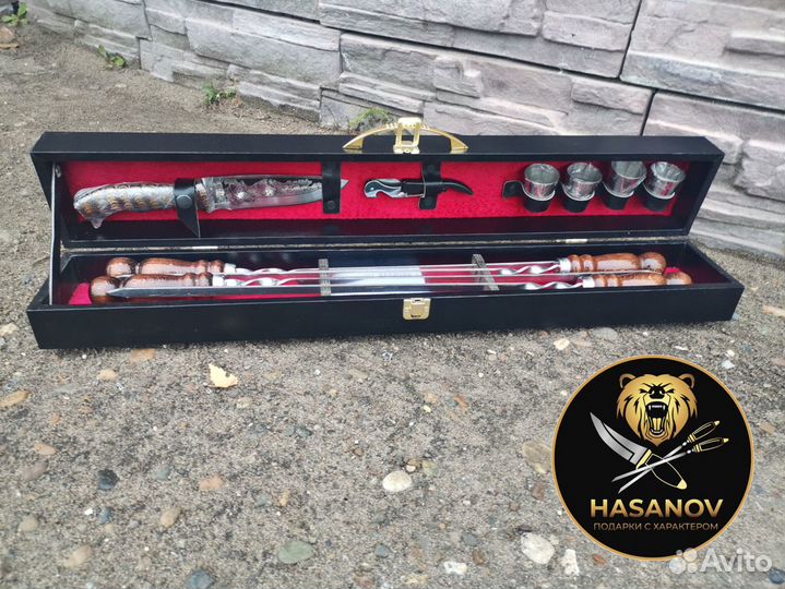 Подарочный шашлычный набор для пикника