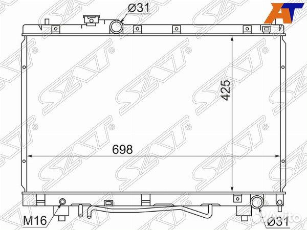 Радиатор toyota gaia