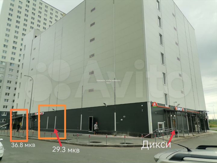 Торговая площадь, 29.3 м² якорь магазин Дикси