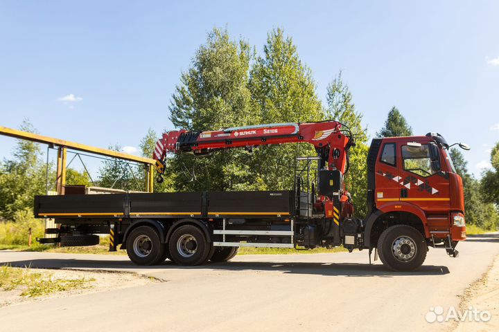 Бортовой грузовик FAW 3250 с КМУ Sunhunk, 2024