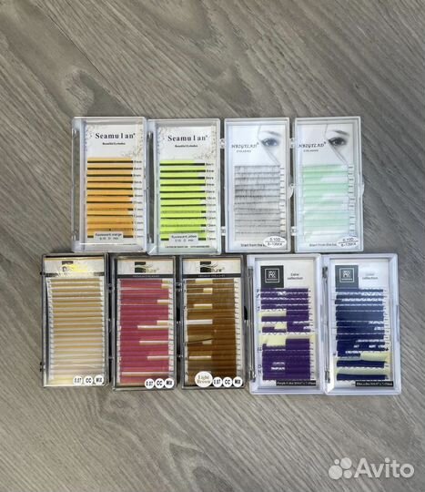 Цветные ресницы для наращивания