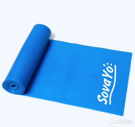 Лента эластичная для йоги, стретчинга, фитнеса 2 м