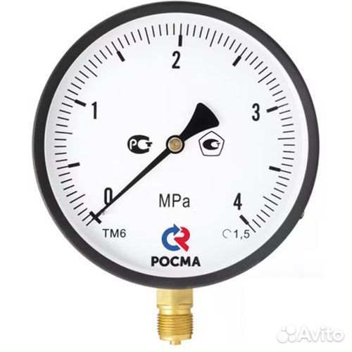 Манометр Росма тм-510Р.00 (0-6MPa) M20x1.5 1.5 общ