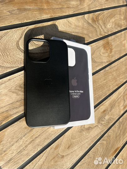 iPhone 13 pro max кожаный чехол