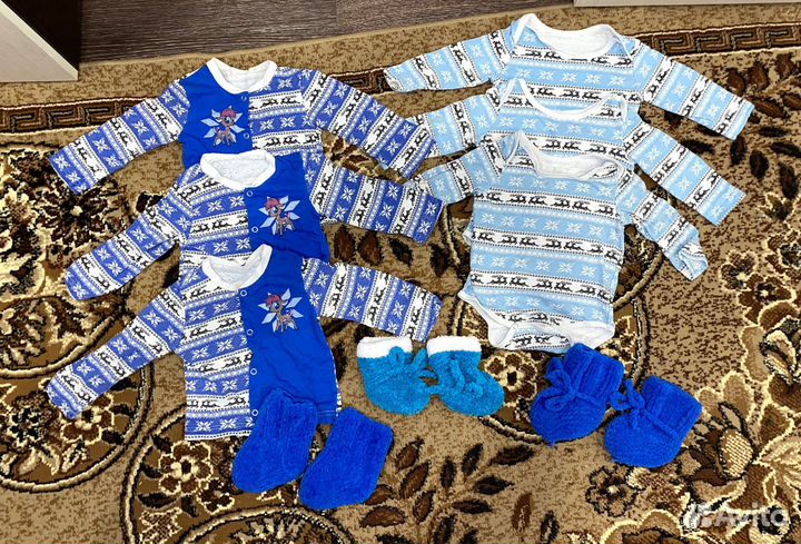 Утепленные вещи на малыша 62-74