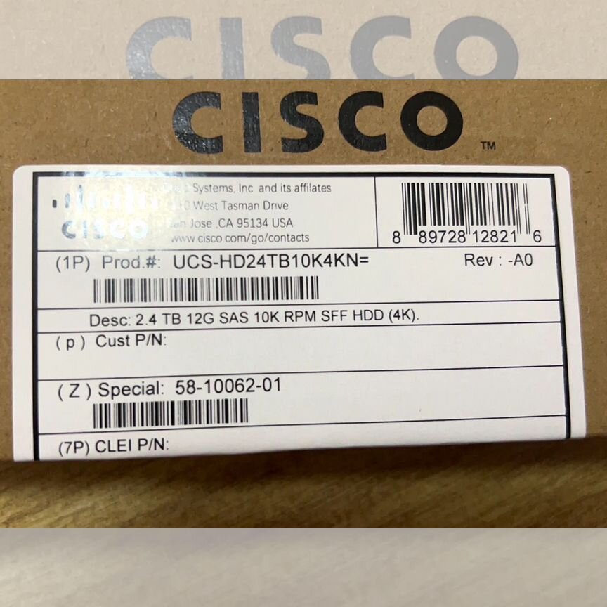 [UCS-HD24TB10K4KN] Жесткий Диск Cisco Ucs-Hd24tb10k4kn