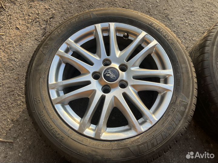 Литые Диски R16 Ford 5x108 + Лето Michelin 205/55