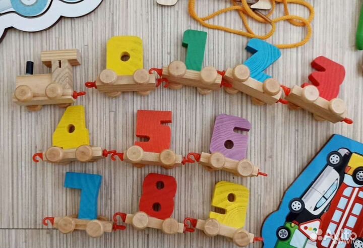 Развивающие деревянные игрушки