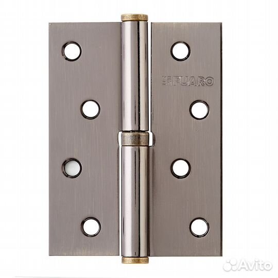 Петля карточная левая разъемная 100х75 мм бронза