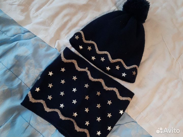 Шапка и снуд для девочки