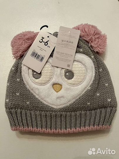 Шапка сова новая mothercare