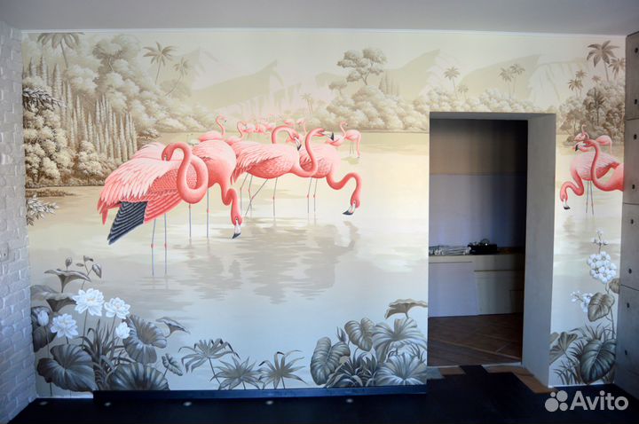 Роспись стен на заказ, фреска