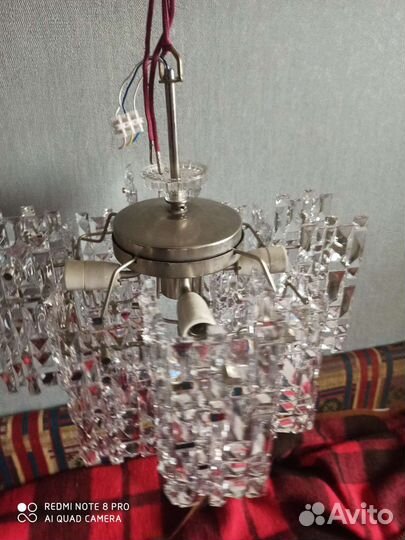 Люстра потолочная хрустальная