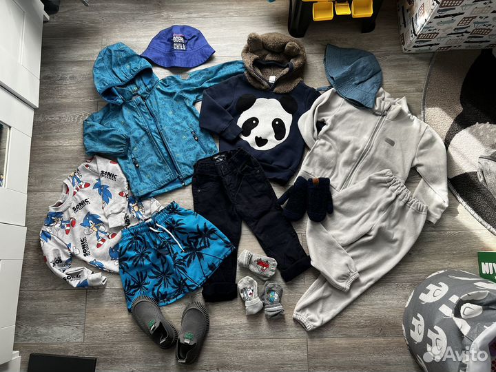 Большой пакет детской одежды и обуви 92-98