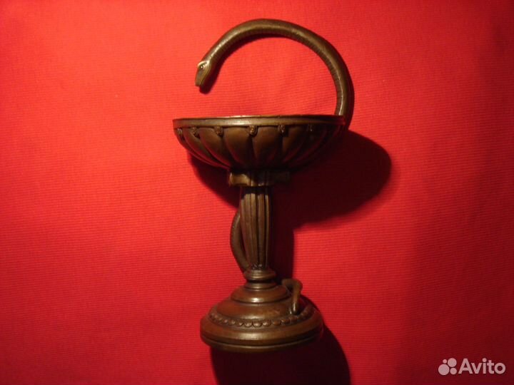 Чаша Медицина Бронза Мед Персонал Доктор Врач Змей