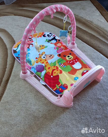 Развивающий детский коврик с пианино