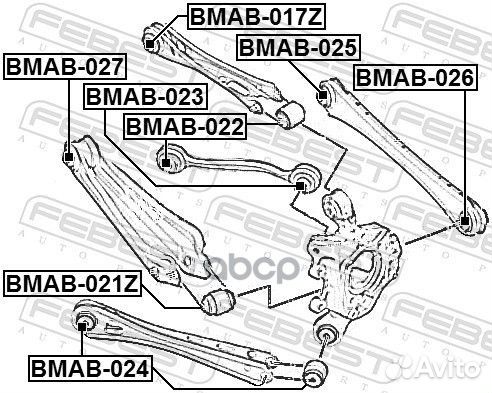 Сайленблок bmab-027 bmab-027 Febest