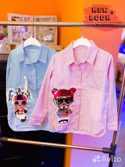 Рубашка новая LOL на девочку 110 116