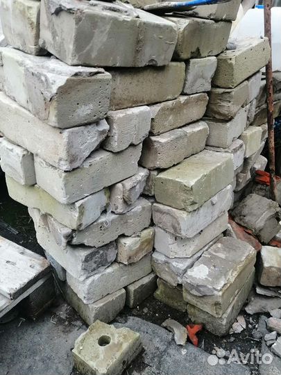Кирпич белый силикатный бу