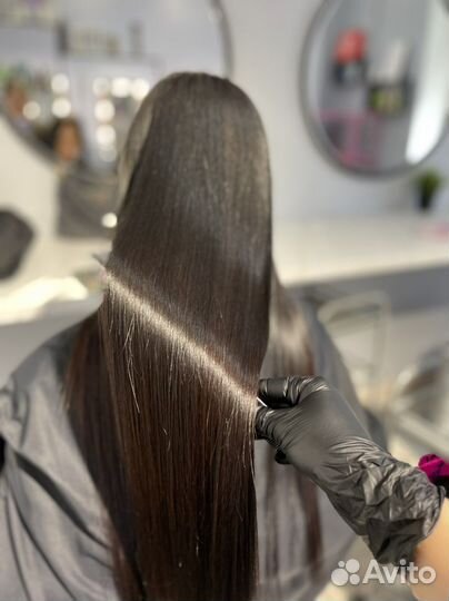 Кератиновое выпрямление