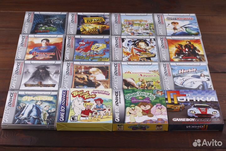 Картриджи Game Boy Advance GBA Обновляемый Список