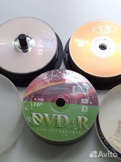 DVD диски для записи, чистые, новые