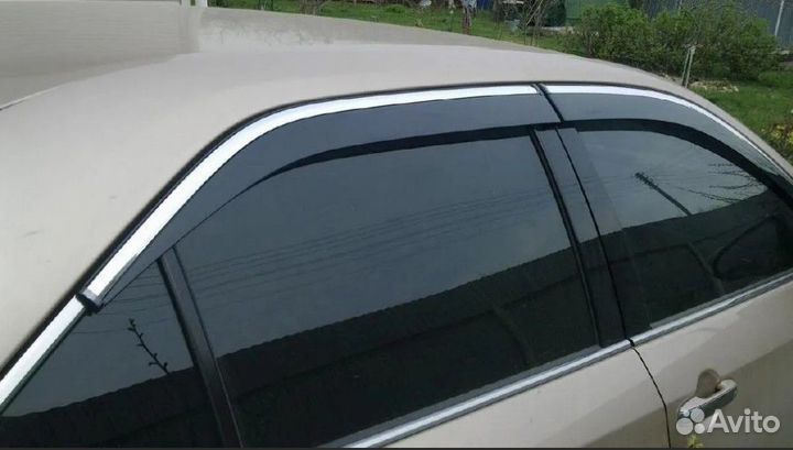 Дефлекторы окон Хром молдинг KIA sportage 2012