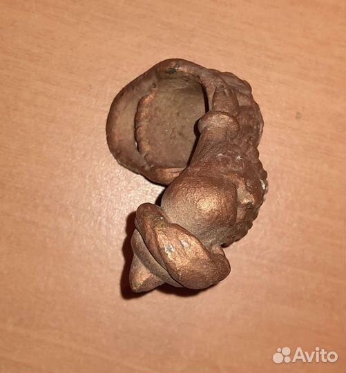 Статуэтка Гном, солонка, металл