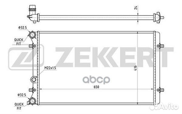 Радиатор охл. дв. Audi A3 96- TT 98- Seat Leo