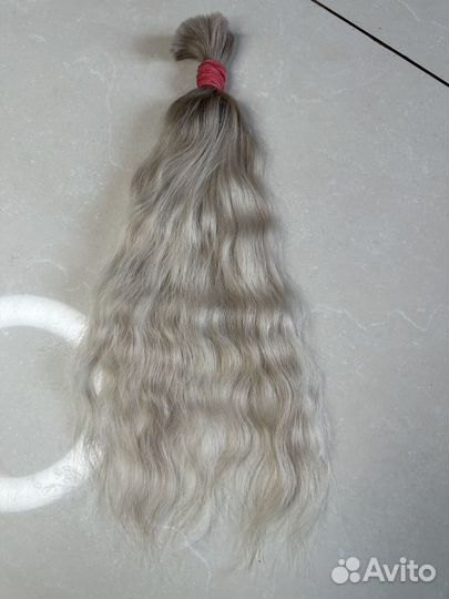 Волосы натуральные блонд