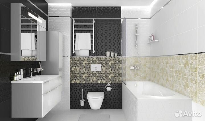 Laparet Tabu Плитка настенная чёрный 30х60