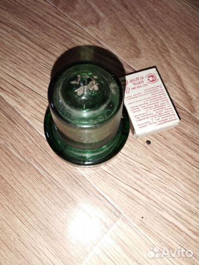 Стеклянная пробка ручной работы старинная