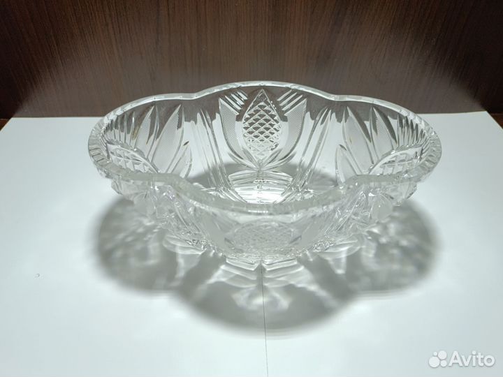 Салатница хрустальная СССР