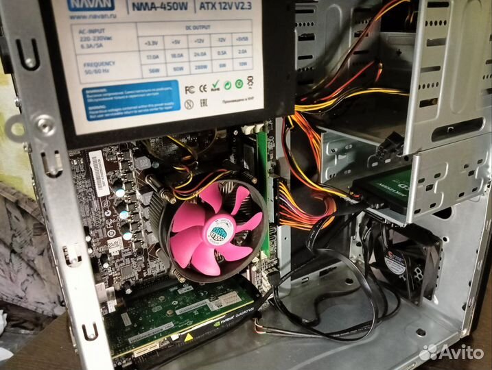 Пк для работы, игр (Intel, nvidia, 12gb озу, ssd)